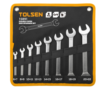 Набор рожковых ключей, 6-22 мм, 8 предметов TOLSEN TT15891