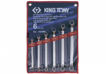 Набор накидных ключей, 10-26 мм, 6 предметов KING TONY 1606MR