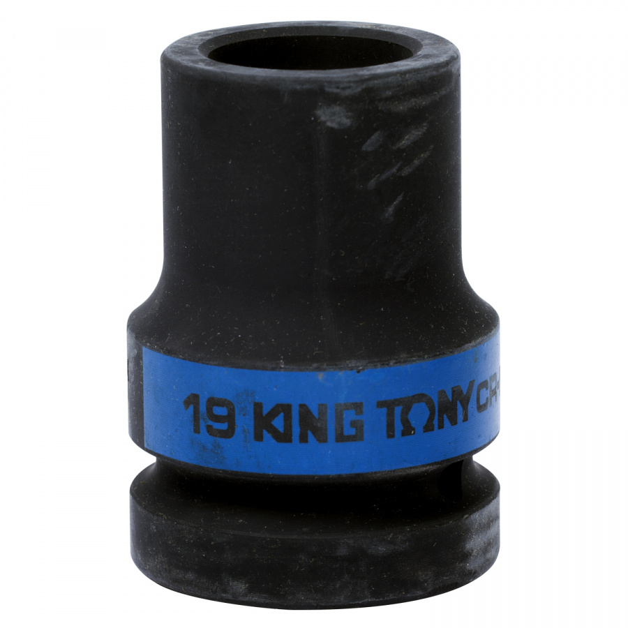 Головка торцевая глубокая ударная четырехгранная 1", 19 мм, футорочная KING TONY 853419M