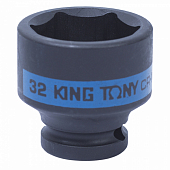 Головка торцевая ударная шестигранная 1/2", 32 мм KING TONY 453532M