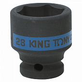 Головка торцевая ударная шестигранная 1/2", 28 мм KING TONY 453528M
