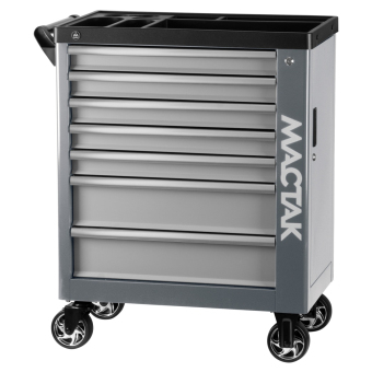 Тележка инструментальная, 7 выдвижных ящиков, "НОВА", серая МАСТАК 521-07580G