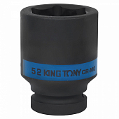 Головка торцевая ударная глубокая шестигранная 1", 52 мм KING TONY 843552M