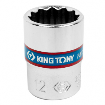 Головка торцевая стандартная двенадцатигранная 1/4", 12 мм KING TONY 233012M