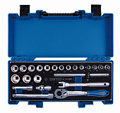 Набор торцевых головок с принадлежностями 3/8", двенадцатигранные, 6-24 мм, 23 предмета KING TONY 3023MRV11