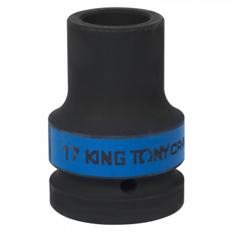 Головка торцевая глубокая ударная четырехгранная 1", 17 мм, футорочная KING TONY 853417M