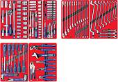 Набор инструментов "СТАРТ" для тележки, 7 ложементов, 161 предмет МАСТАК 5-00161