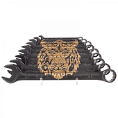Набор комбинированных ключей "TIGER TOTEM", 6-19 мм, подставка, 9 предметов KING TONY P12D09MRS11