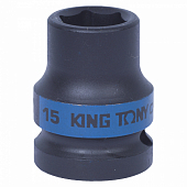 Головка торцевая ударная шестигранная 1/2", 15 мм KING TONY 453515M