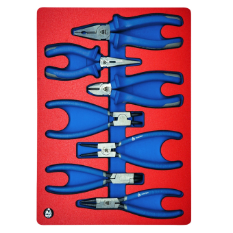 Набор съемников стопорных колец, пассатижей и бокорезов, ложемент, 7 предметов МАСТАК 5-3307