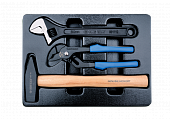 Набор переставные клещи, разводной ключ и молоток, ложемент, 3 предмета KING TONY 9-90103PP02
