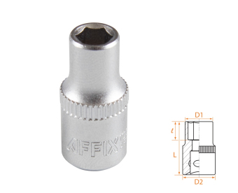 Головка торцевая стандартная шестигранная 1/4", 5,5 мм AFFIX AF00020055
