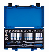 Набор торцевых головок с принадлежностями 3/8", двенадцатигранные, 7-24 мм, 33 предмета KING TONY 3033MRV