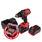 Аккумуляторная дрель-шуруповерт 18 В, импульсная, кейс, в комплекте набор бит MIGHTY SEVEN DD-101AP