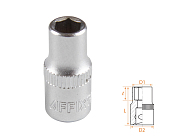Головка торцевая стандартная шестигранная 1/4", 06 мм AFFIX AF00020006